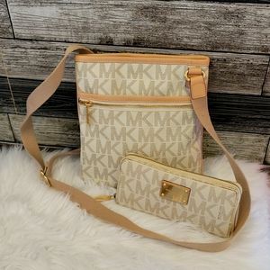Michael Kors purse and wallet. CROSS BODY